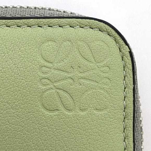 LOEWE Round Long Wallet f-22460 Gray Green GRIS CEN Puzzle C510T12X10 Leather... - Picture 7 of 11